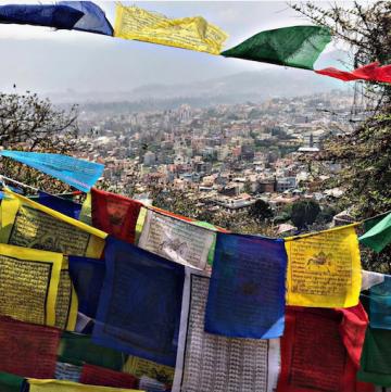 Tibetan Prayer Flags 31cm x 23cm (5 Pack)